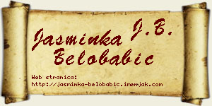 Jasminka Belobabić vizit kartica